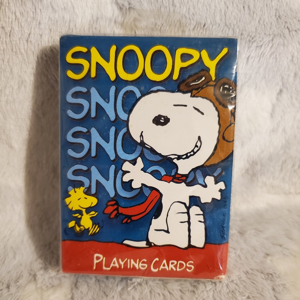 Vintage Peanuts Snoopy Playing Cards SEALED Deck Hoyle USA Made